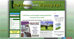 Desktop Screenshot of golf-fitness-and-training-tips.com