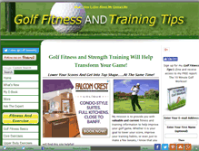 Tablet Screenshot of golf-fitness-and-training-tips.com